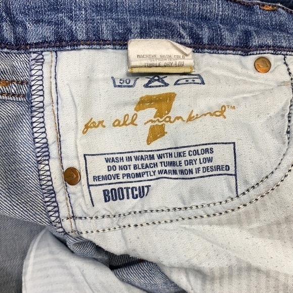 7 For All Mankind Bootcut Jeans Size 28 - Picture 11 of 13